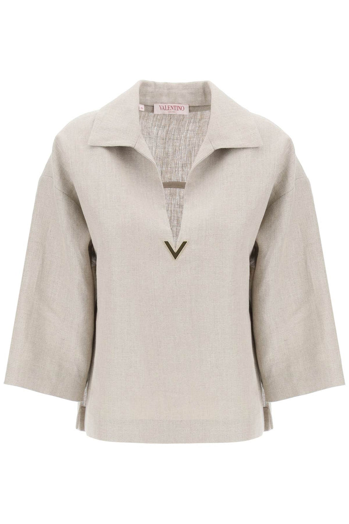 Valentino Garavani linen canvas tunic garment for