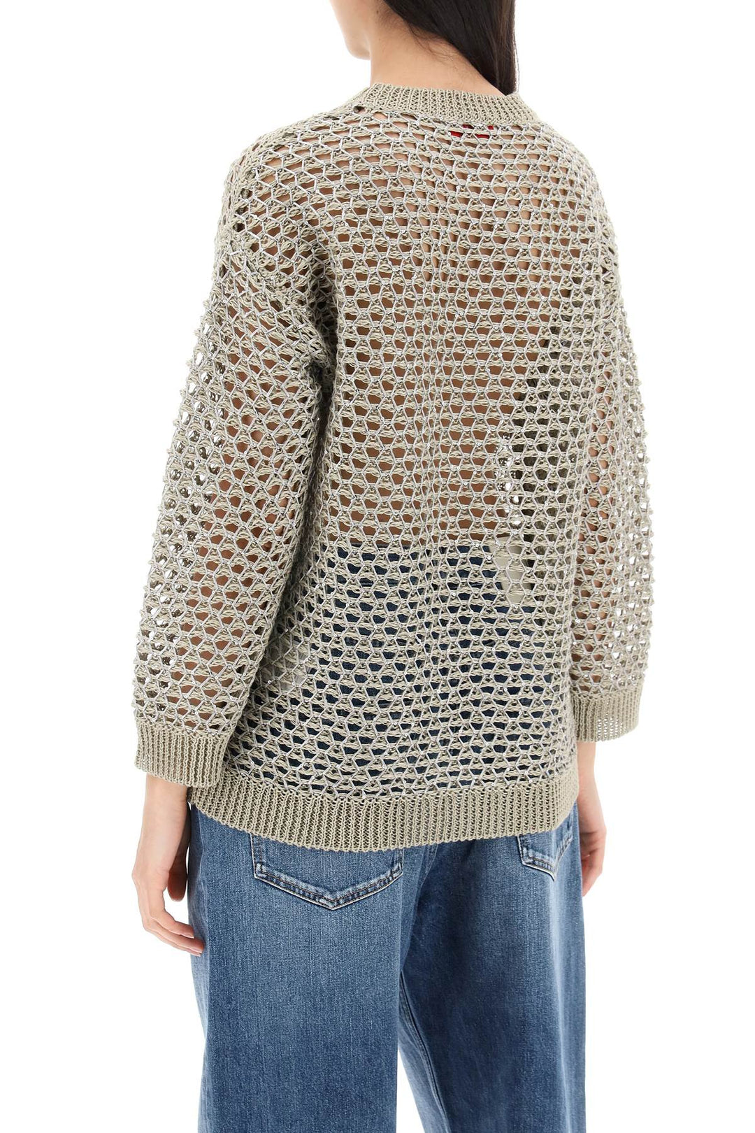 Valentino Garavani mesh knit pullover