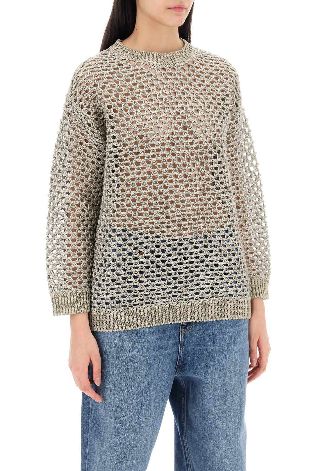 Valentino Garavani mesh knit pullover