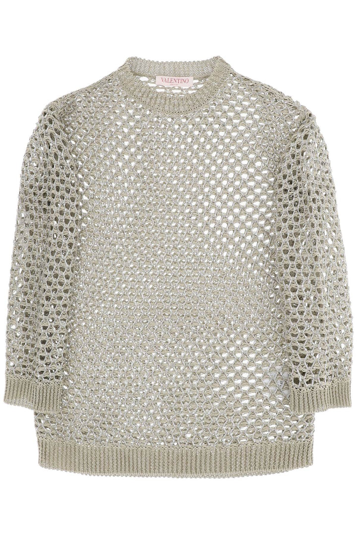 Valentino Garavani mesh knit pullover