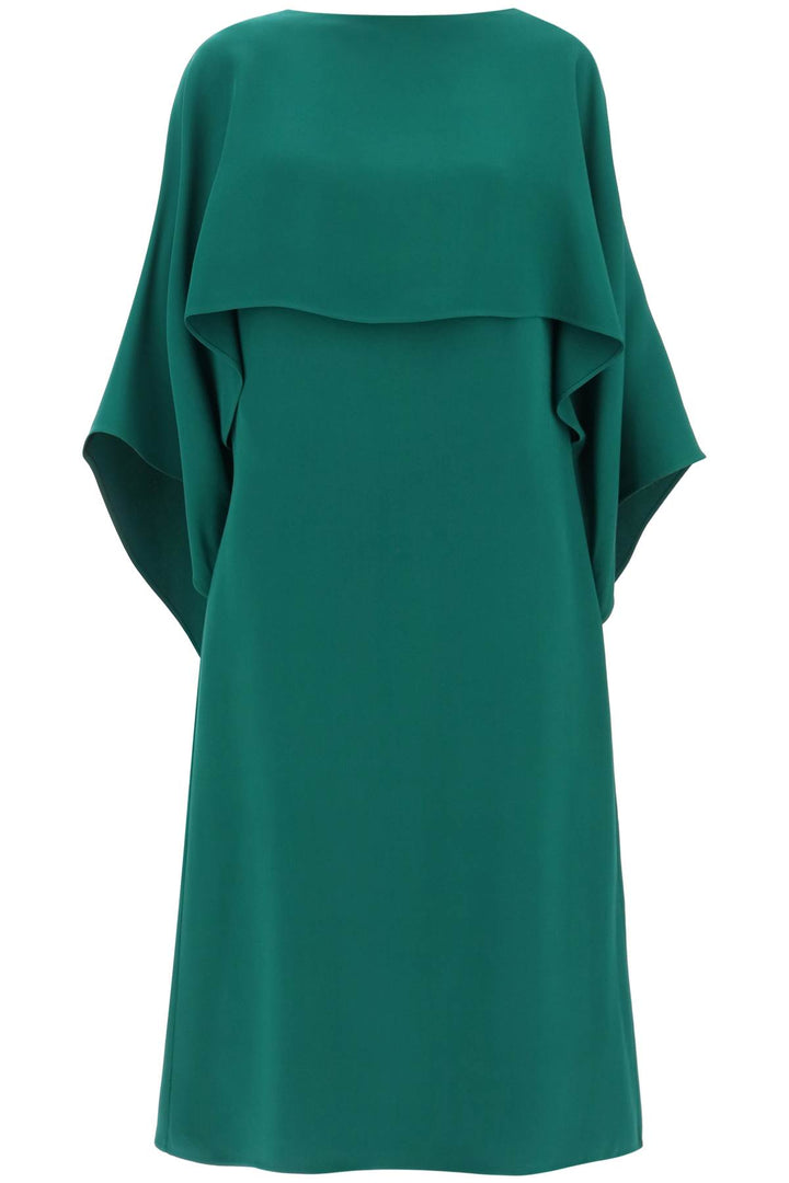 Valentino Garavani cady couture cape dress in