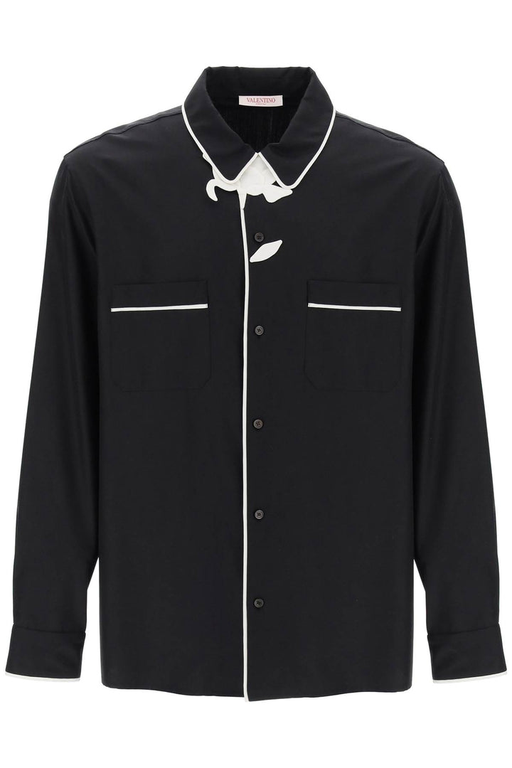 Valentino Garavani pyjama-style shirt with flower