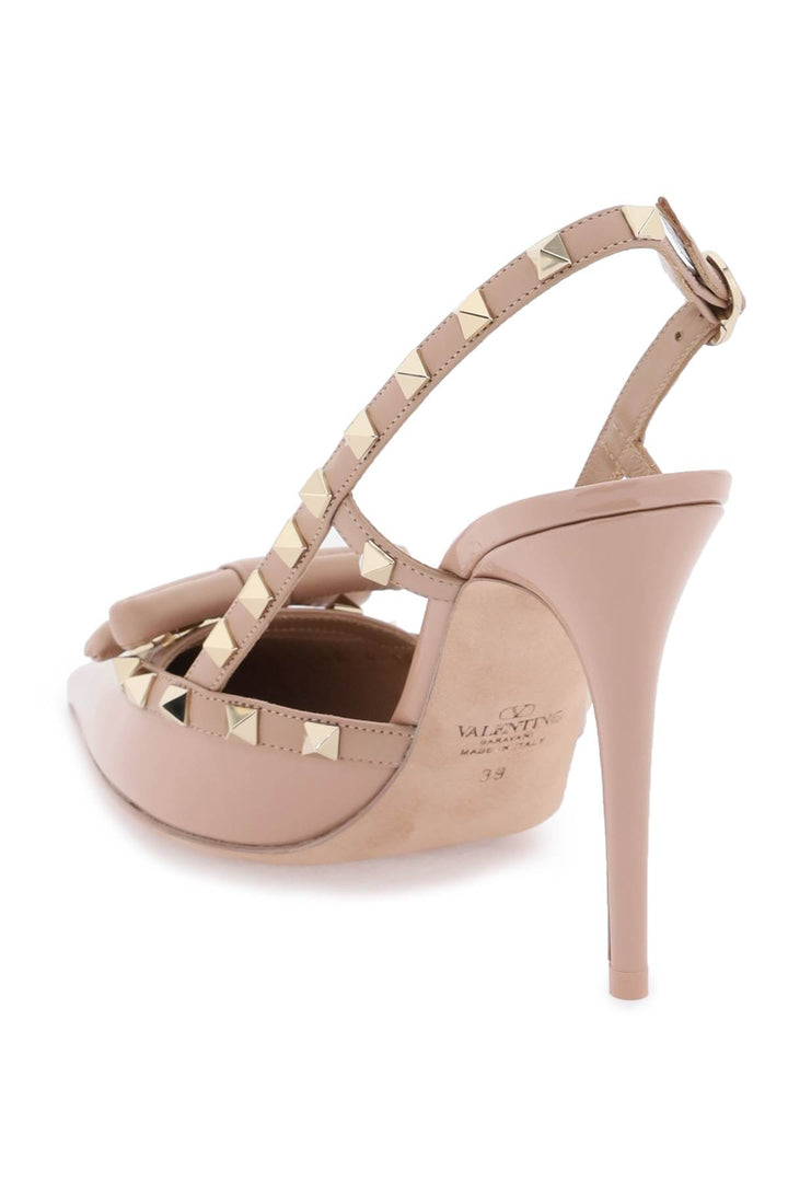 Valentino Garavani rockstud bow slingback pumps