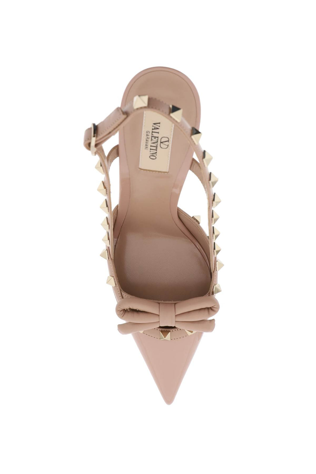 Valentino Garavani rockstud bow slingback pumps