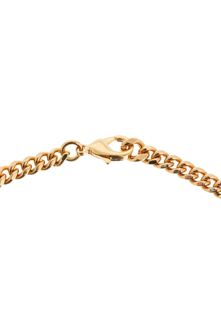 Versace Biggie Medusa Necklace   Gold
