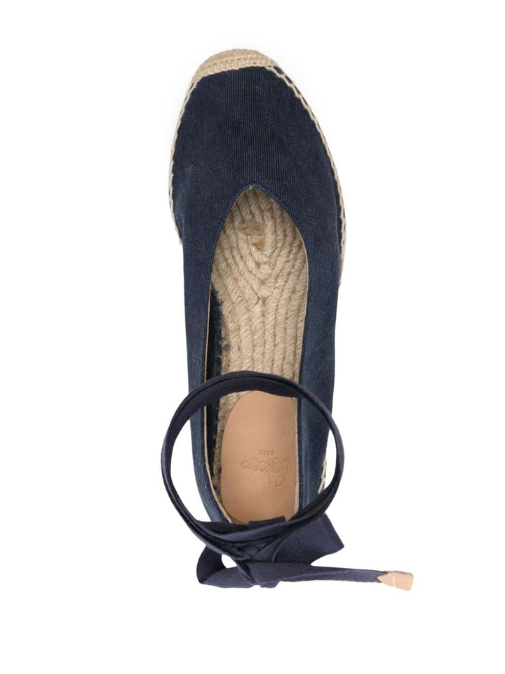 Castaner Flat Shoes Clear Blue