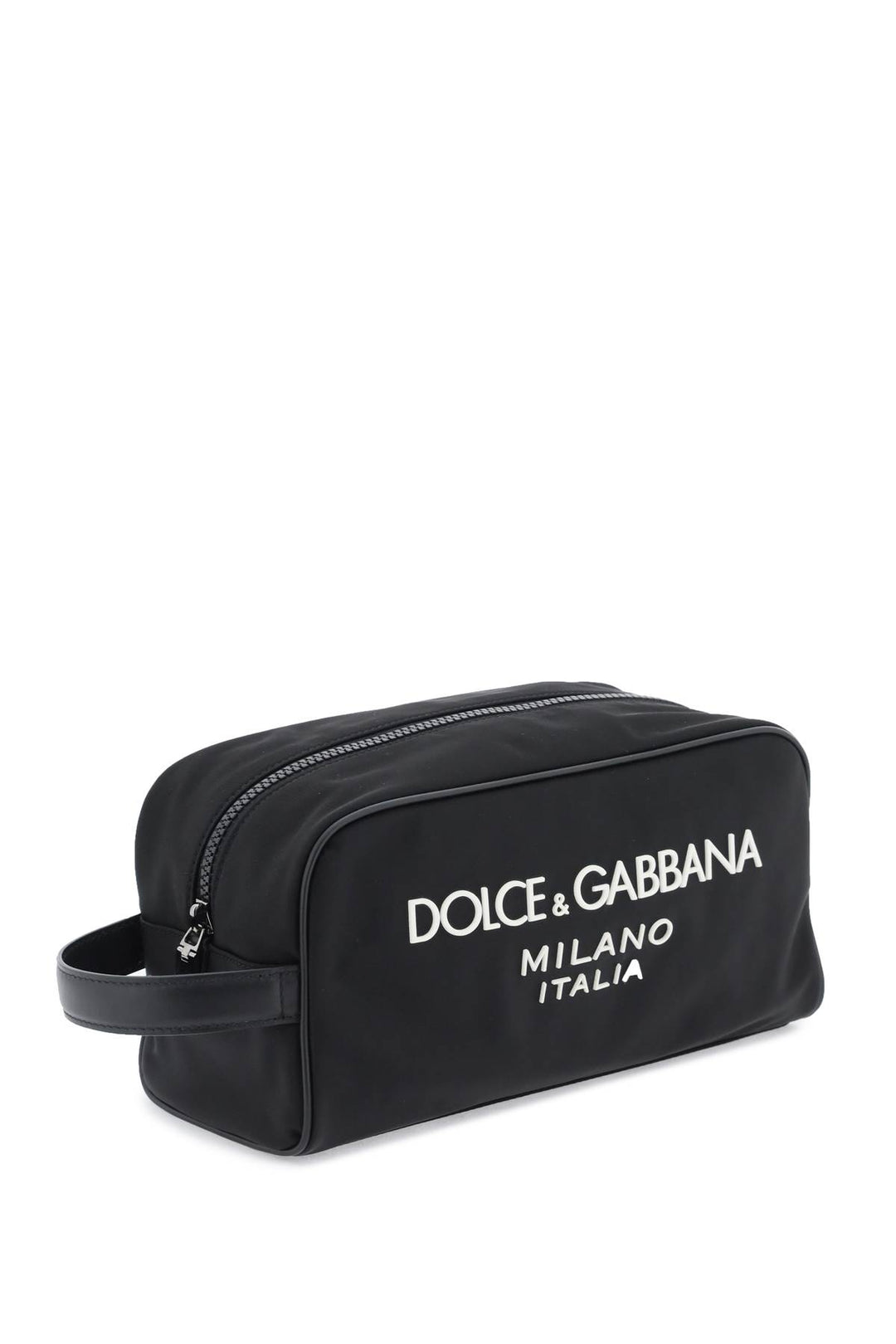 Dolce & Gabbana Rubberized Logo Beauty Case   Nero