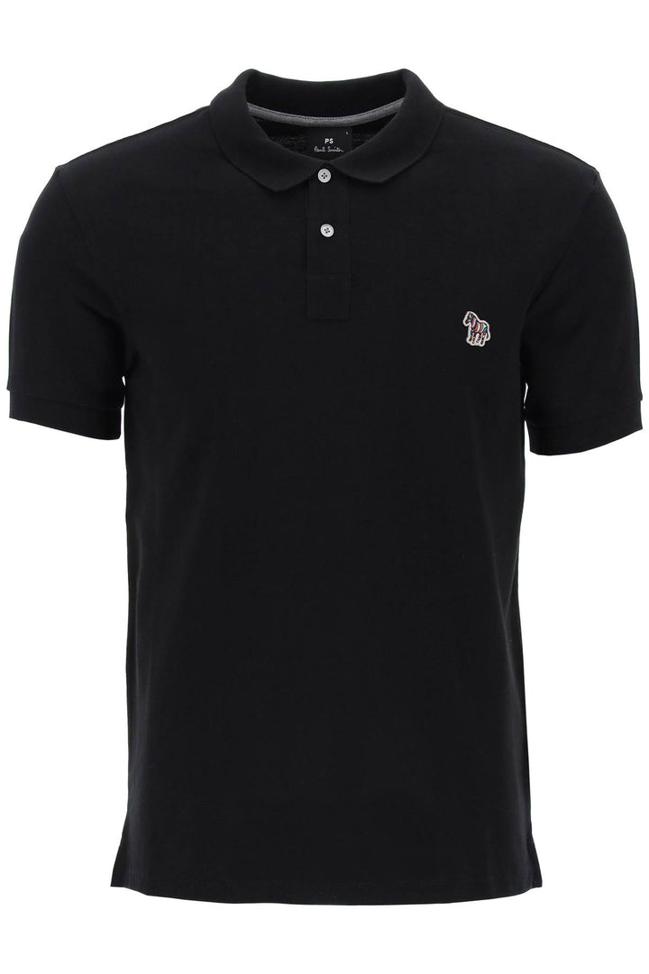 Ps Paul Smith Slim Fit Polo Shirt In Organic Cotton   Black