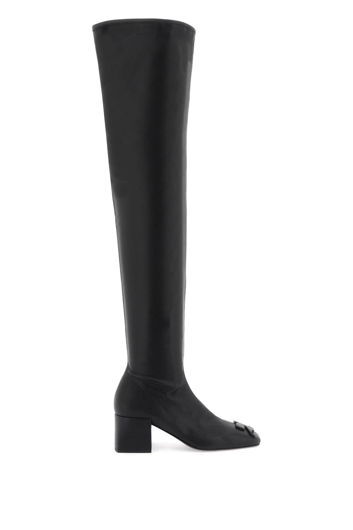 Courreges Faux Leather High Boots   Nero