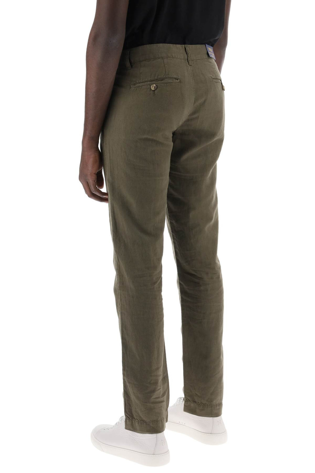 Polo Ralph Lauren Linen And Cotton Blend Pants For   Verde