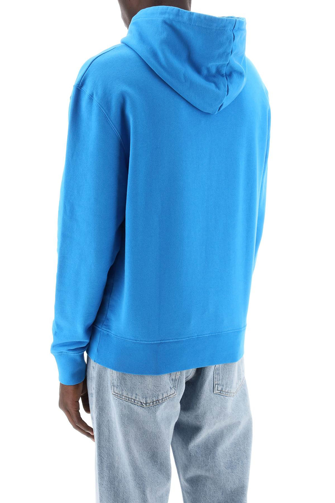 Maison Kitsune Fox Head Hooded Sweatshirt   Blu