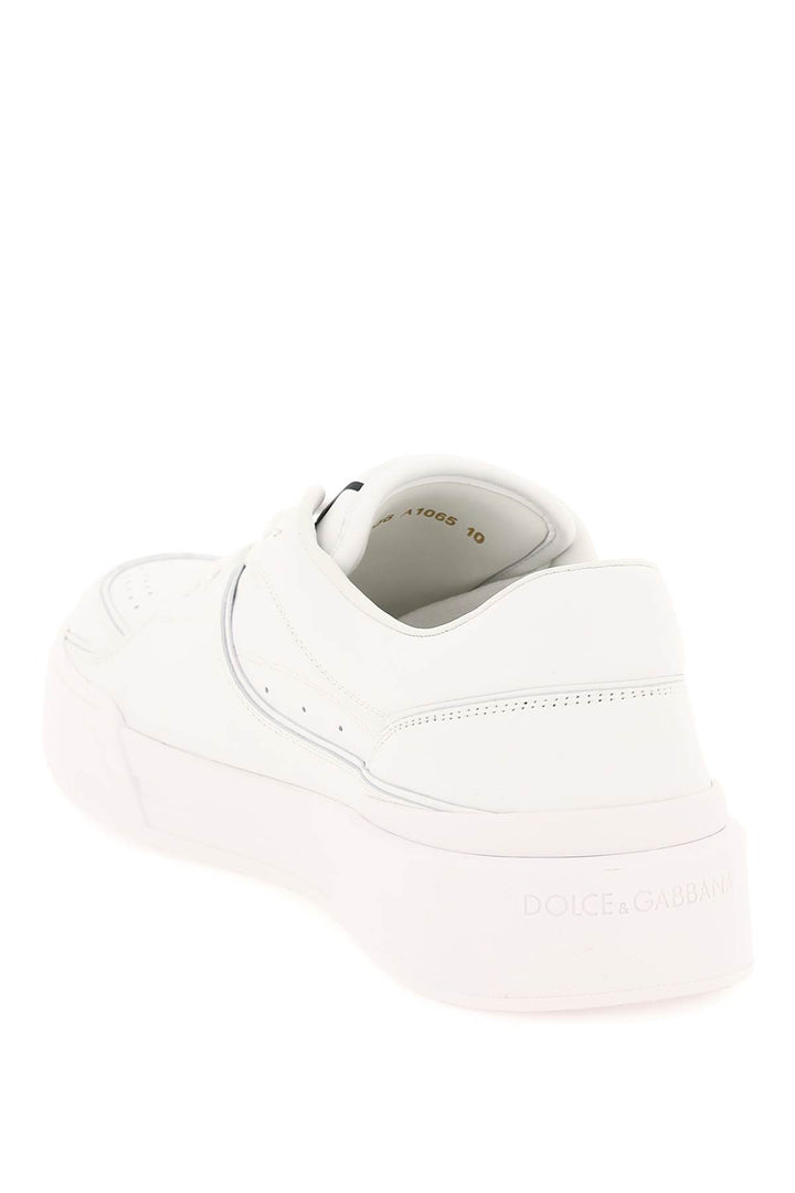 Dolce & Gabbana New Roma Leather Sneakers   White