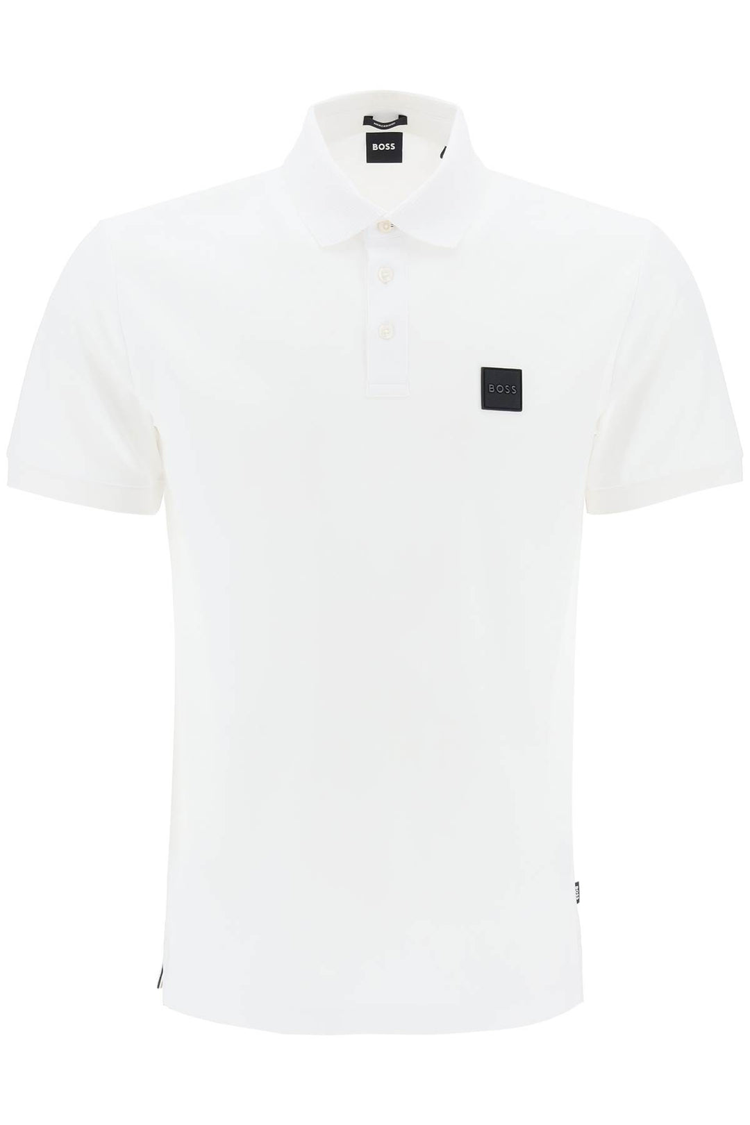 Boss Mercerized Cotton Polo Shirt   White