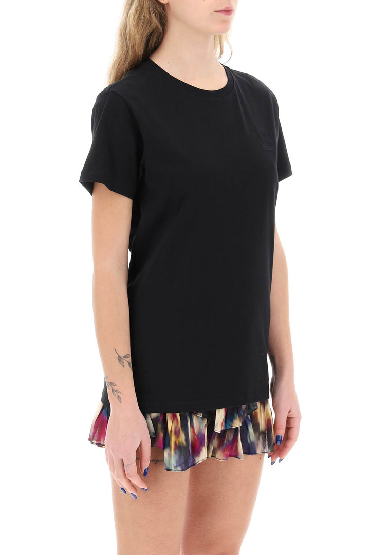Isabel Marant Etoile Aby Regular Fit T Shirt   Black