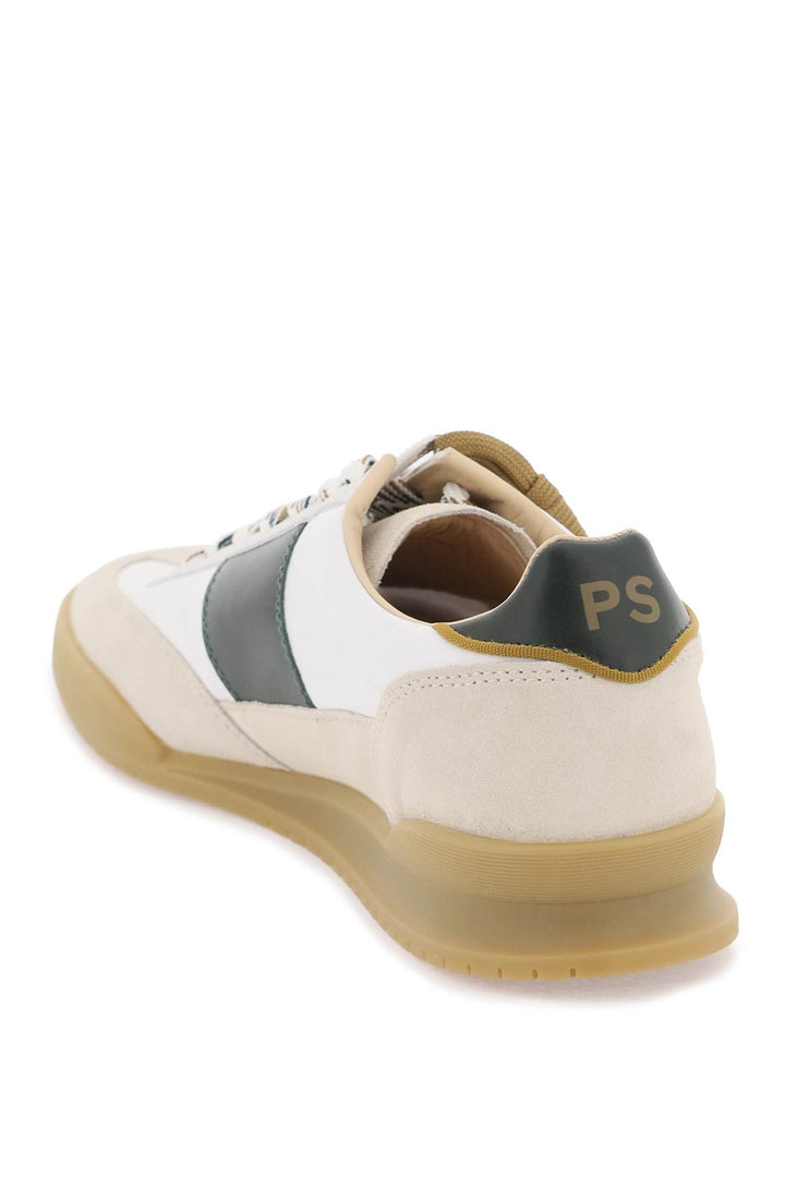 Ps Paul Smith Leather And Nylon Dover Sneakers In   Bianco