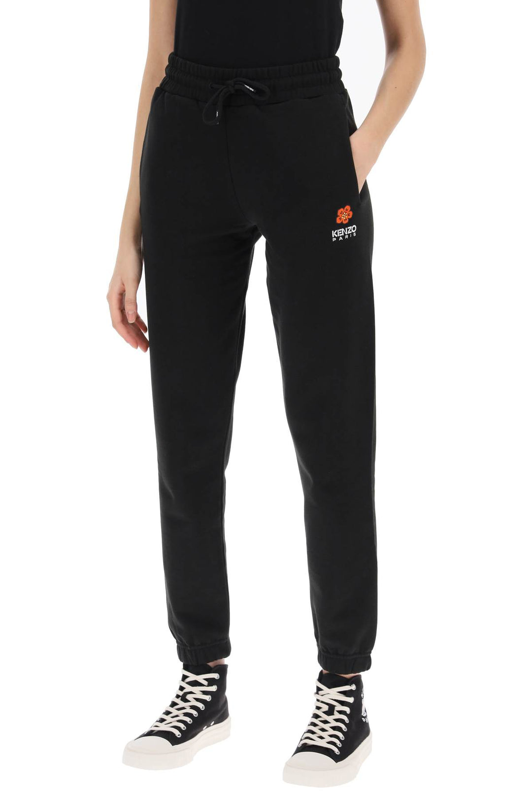 Kenzo Joggers With Embroidery   Nero