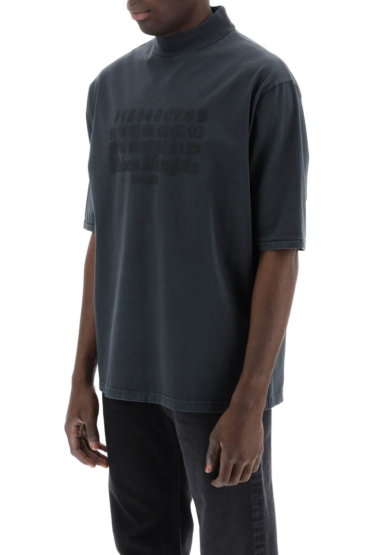 Maison Margiela Replace With Double Quotet Shirt With Numerical Logoreplace With Double Quote   Nero