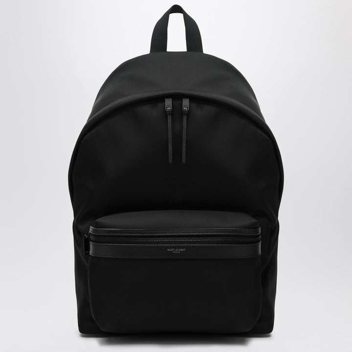 Saint Laurent leather and nylon backpack