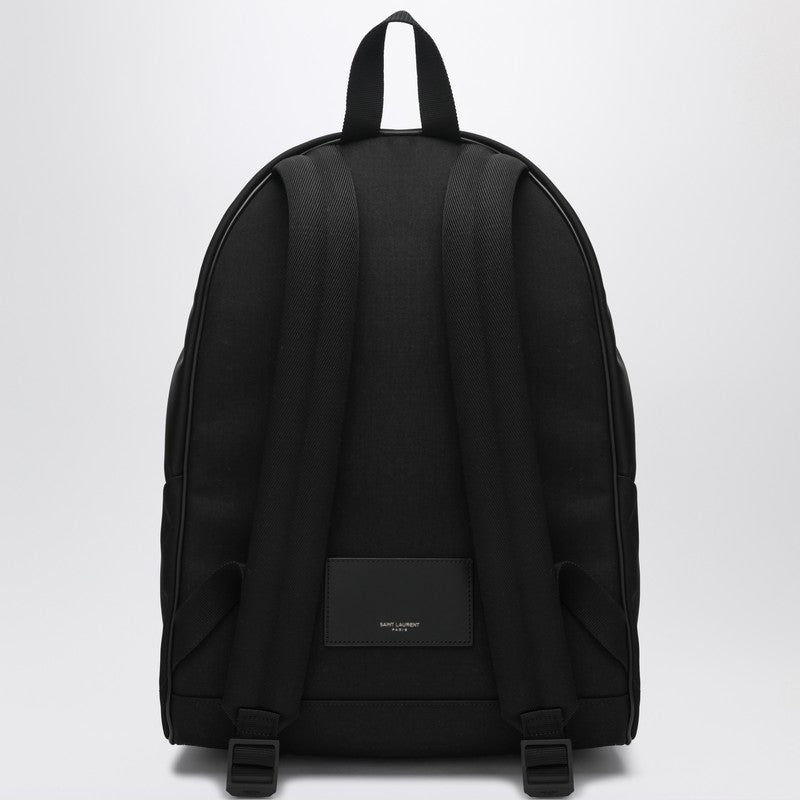 Saint Laurent leather and nylon backpack