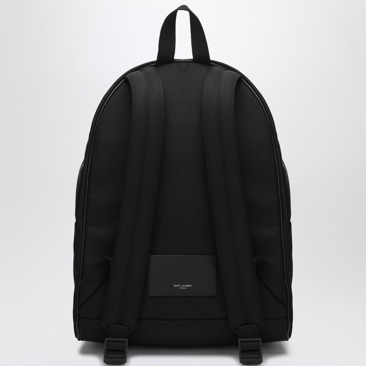 Saint Laurent leather and nylon backpack