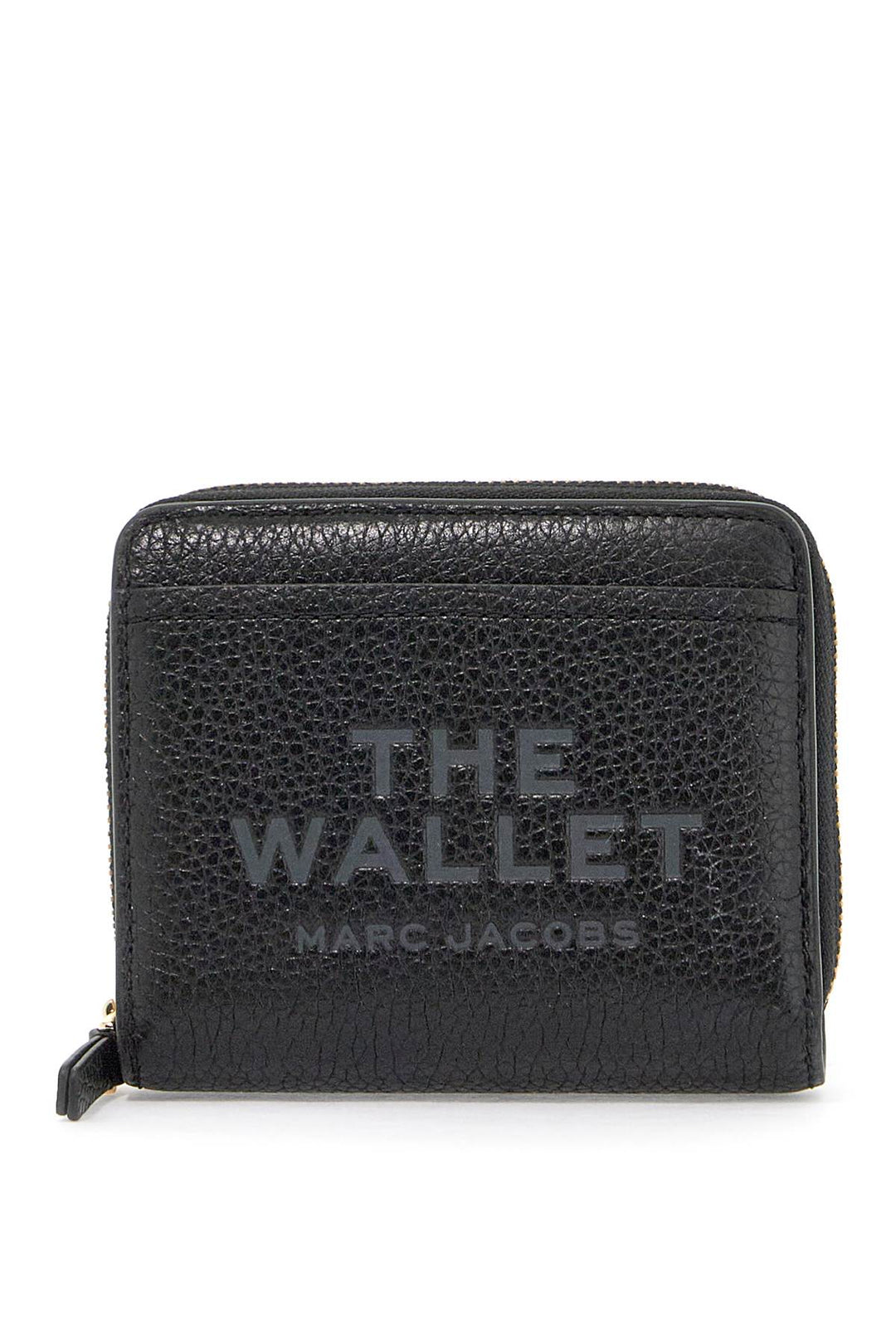 Marc Jacobs The Leather Mini Compact Wallet   Black