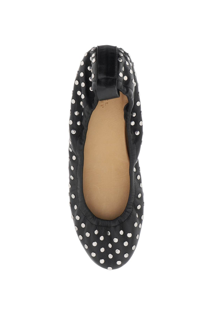 Isabel Marant Leather Studded Ballet Flats By Bel   Nero
