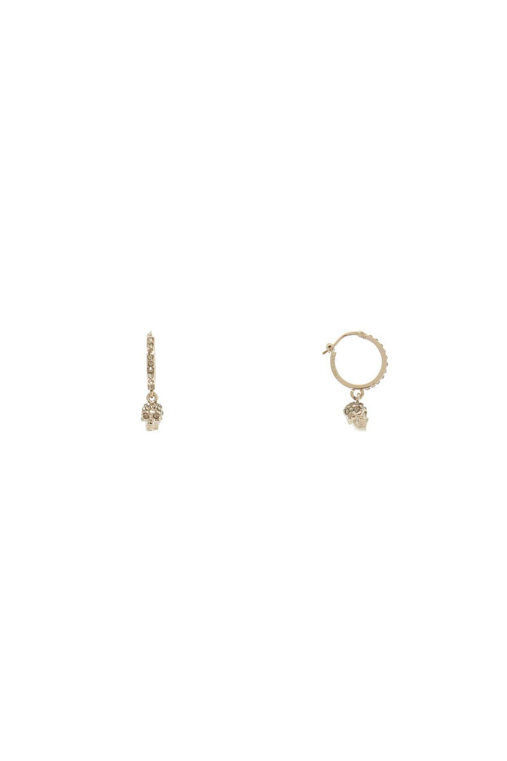 Alexander Mcqueen earrings with hoop skull-shaped