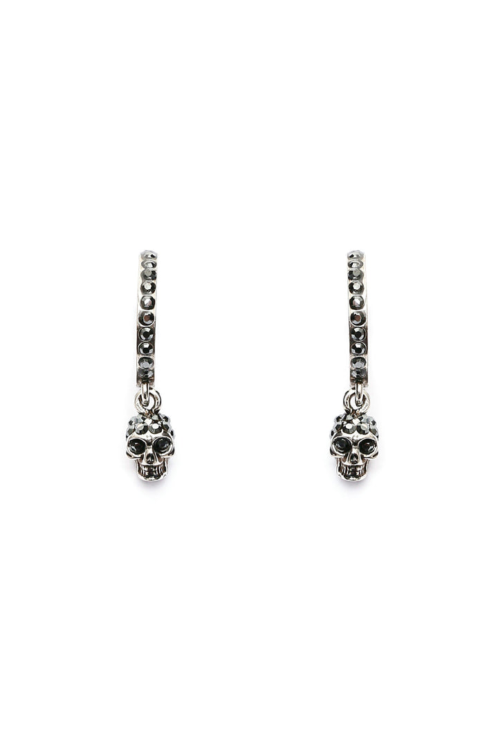 Alexander Mcqueen hoop earrings with skull pendant