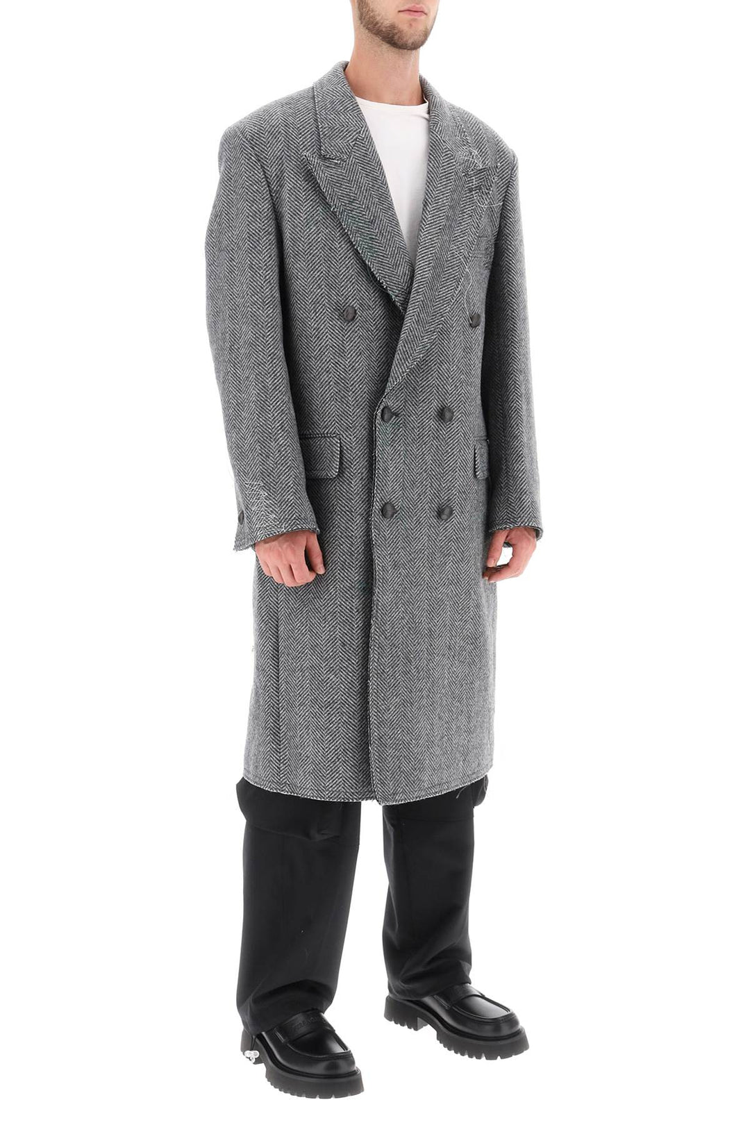 Andersson Bell 'Moriens' Double Breasted Coat   Grigio