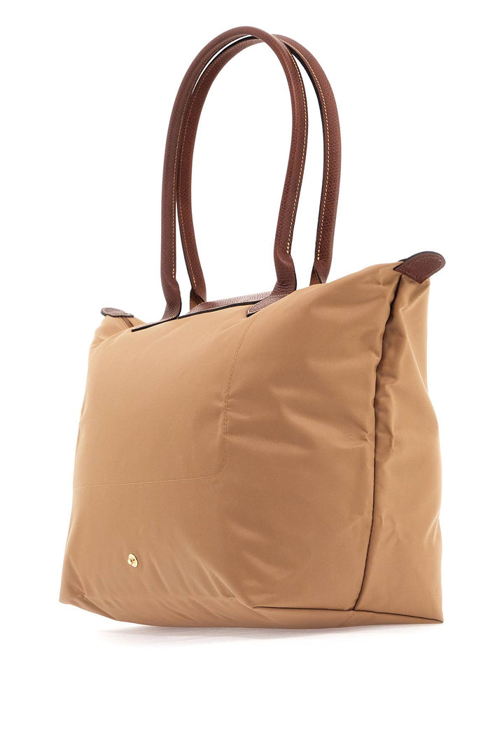 Longchamp Le Pliage Original L Shoulder Bag   Beige
