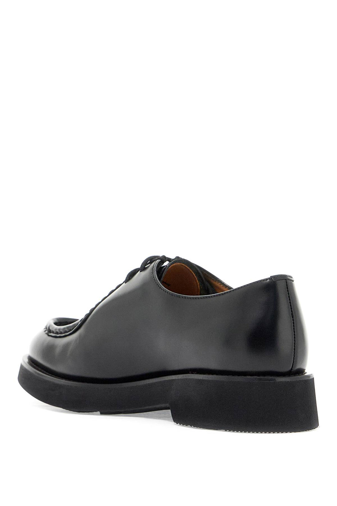 Church's Nelly Brushed Leather Lace Up   Black