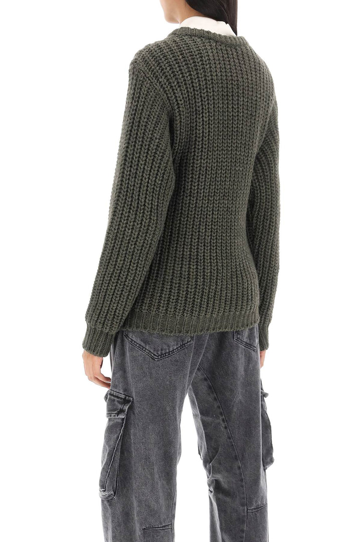 Mvp Wardrobe Carducci Chunky Sweater   Khaki