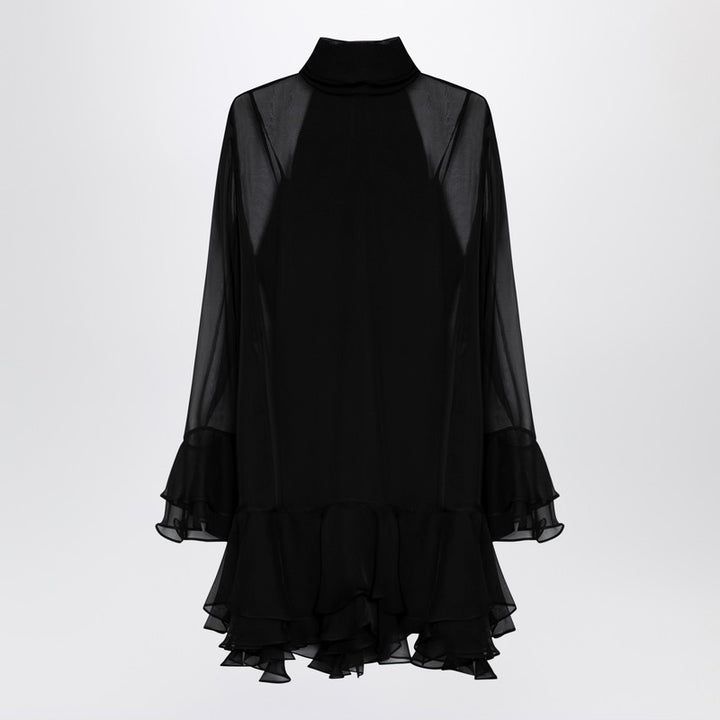 Valentino Semi-sheer silk dress
