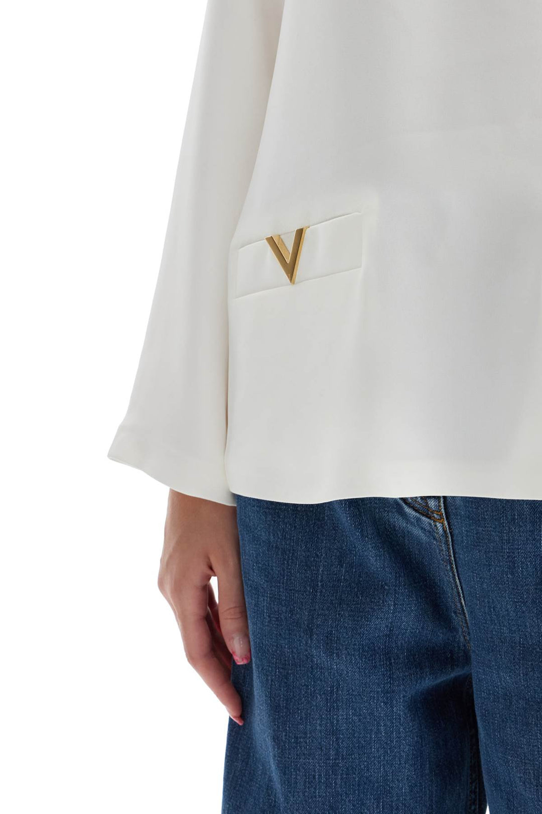 Valentino Garavani Cady Couture Blouse