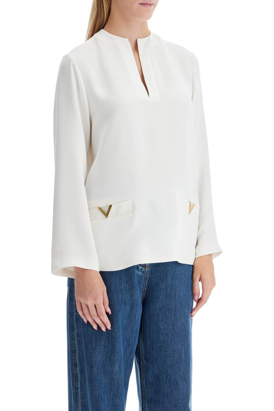 Valentino Garavani Cady Couture Blouse