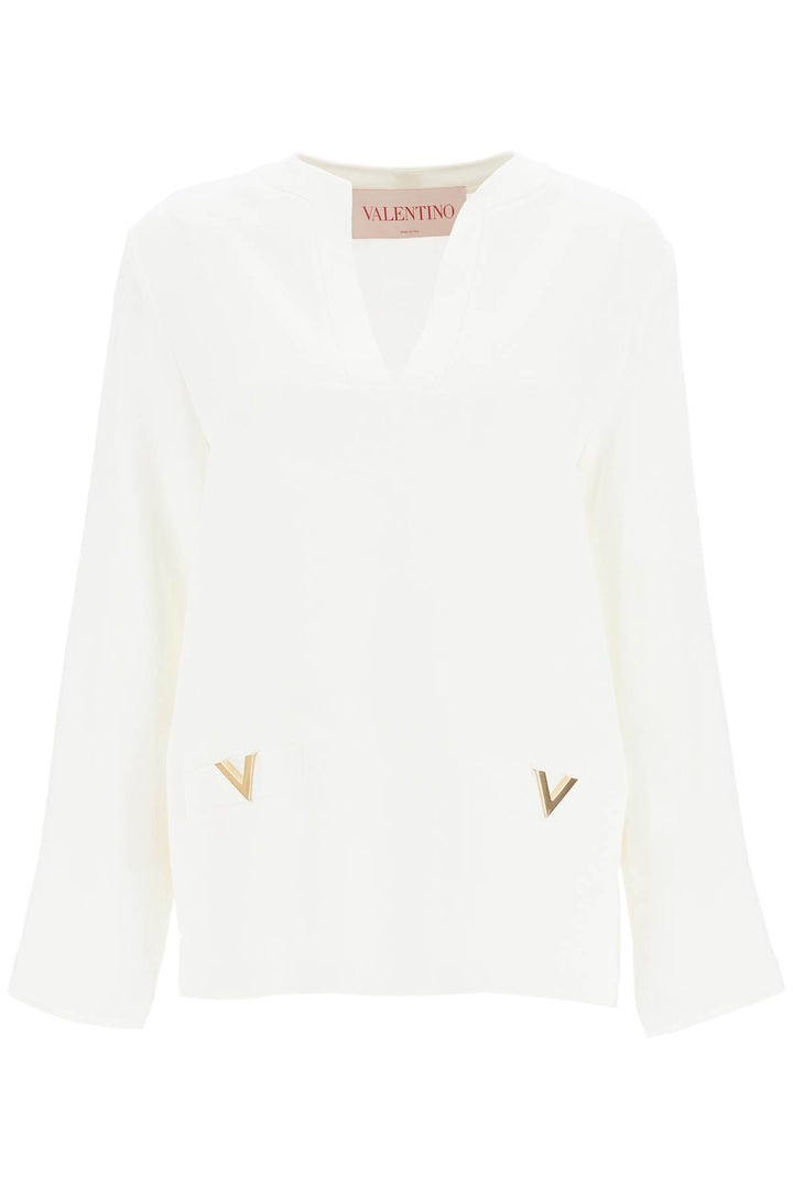 Valentino Garavani Cady Couture Blouse