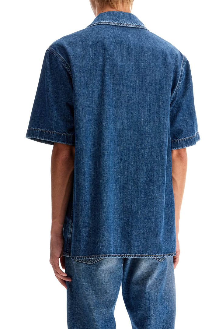 Valentino Garavani denim bowling shirt