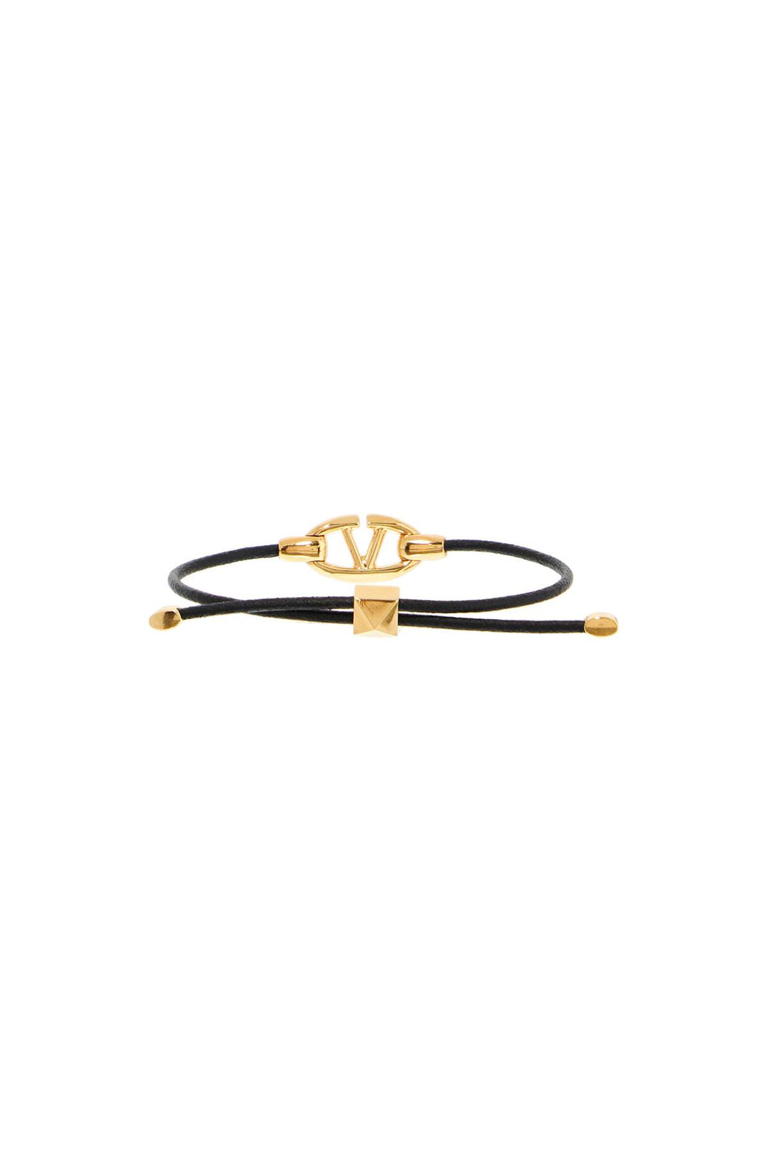 Valentino Garavani leather vlogo bracelet