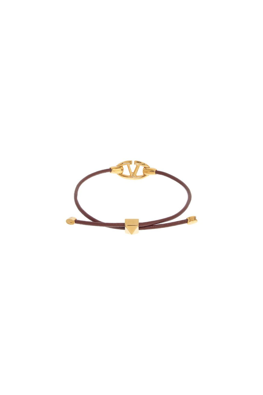 Valentino Garavani leather vlogo bracelet