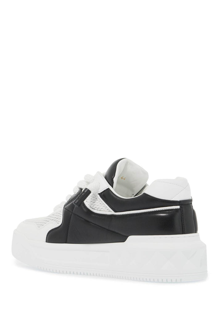 Valentino Garavani low-top perforated leather one stud sneakers