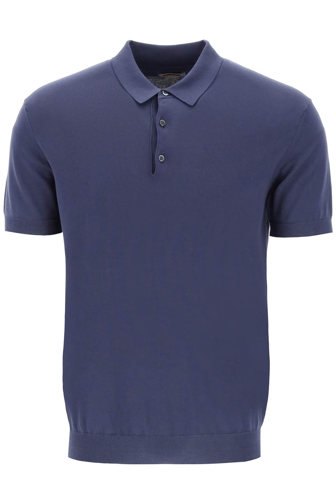Baracuta Cotton Knit Polo Shirt   Blu