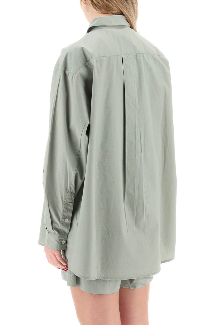 Skall Studio Replace With Double Quoteoversized Organic Cotton Edgar Shirt   Verde