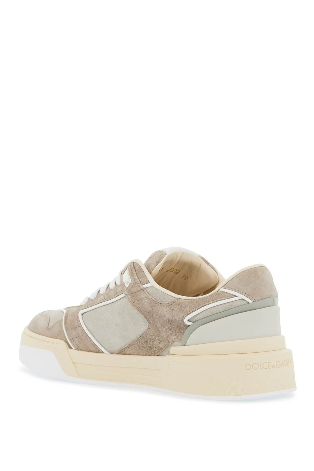 Dolce & Gabbana New Suede Roma Sneakers For Men And   Neutral