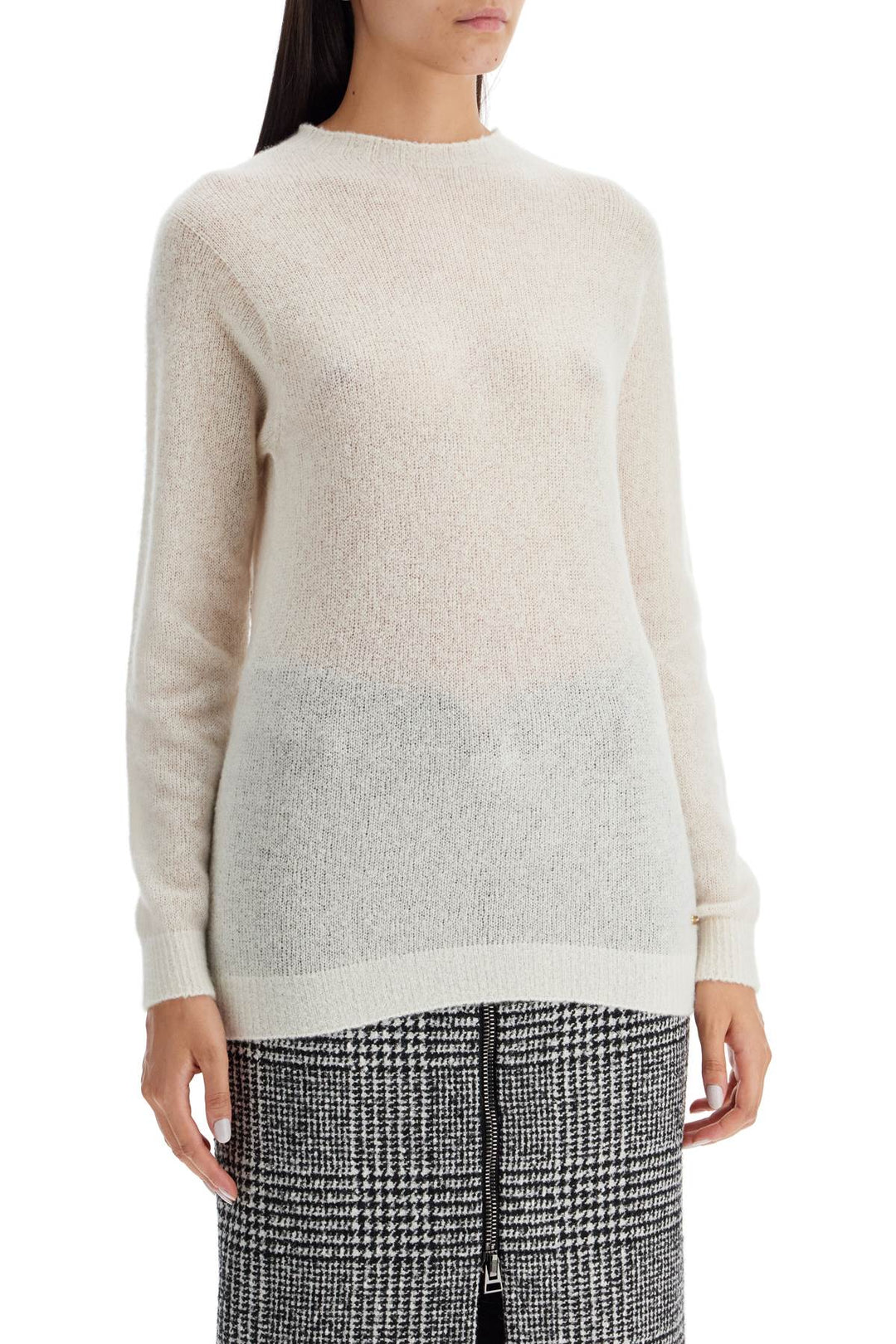 Tom Ford Cashmere And Silk Pullover Set   White