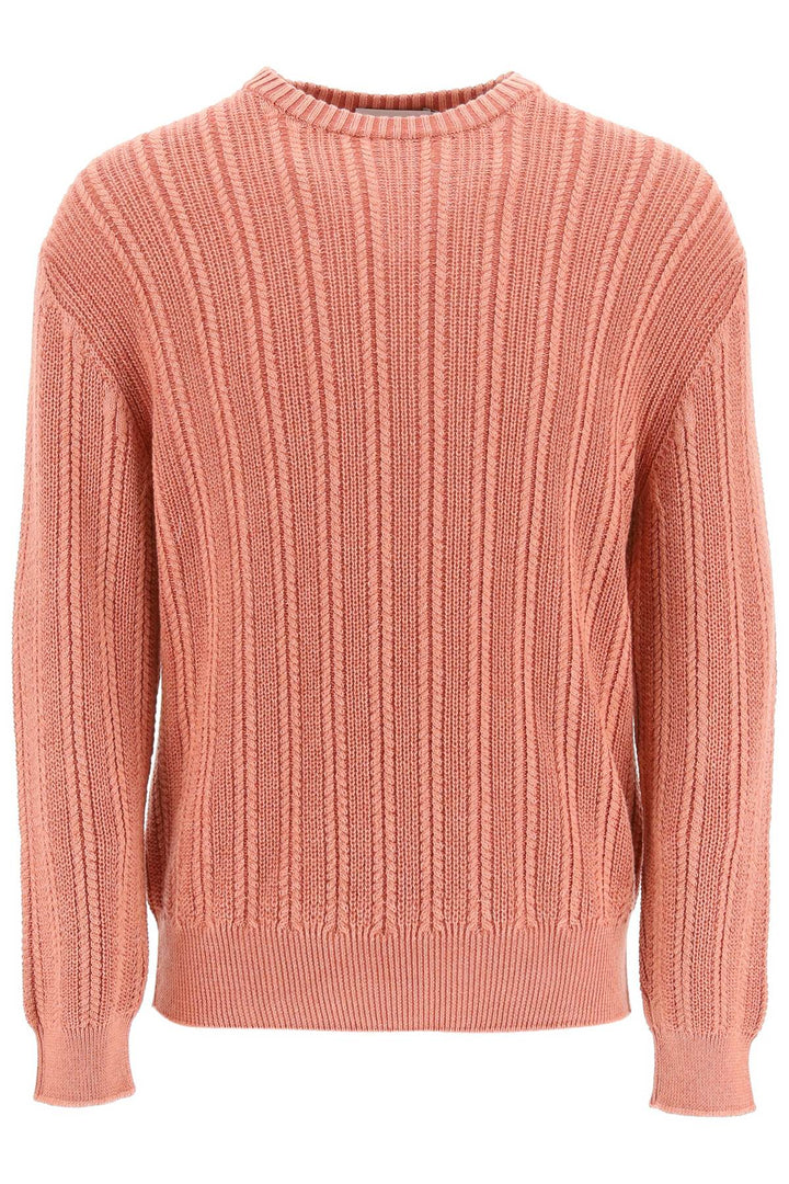Agnona Cashmere*** Silk And Cotton Sweater   Rosa