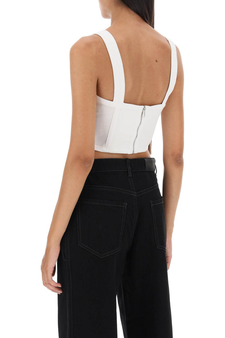 Dion Lee Corset Top In Jersey   Bianco