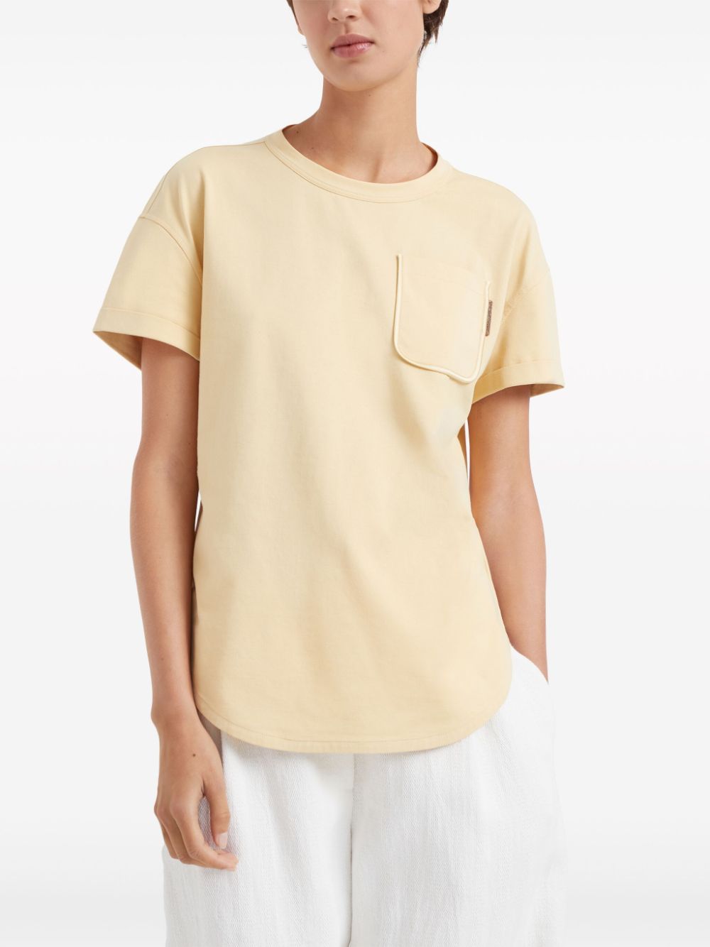 Brunello Cucinelli T Shirts And Polos Yellow
