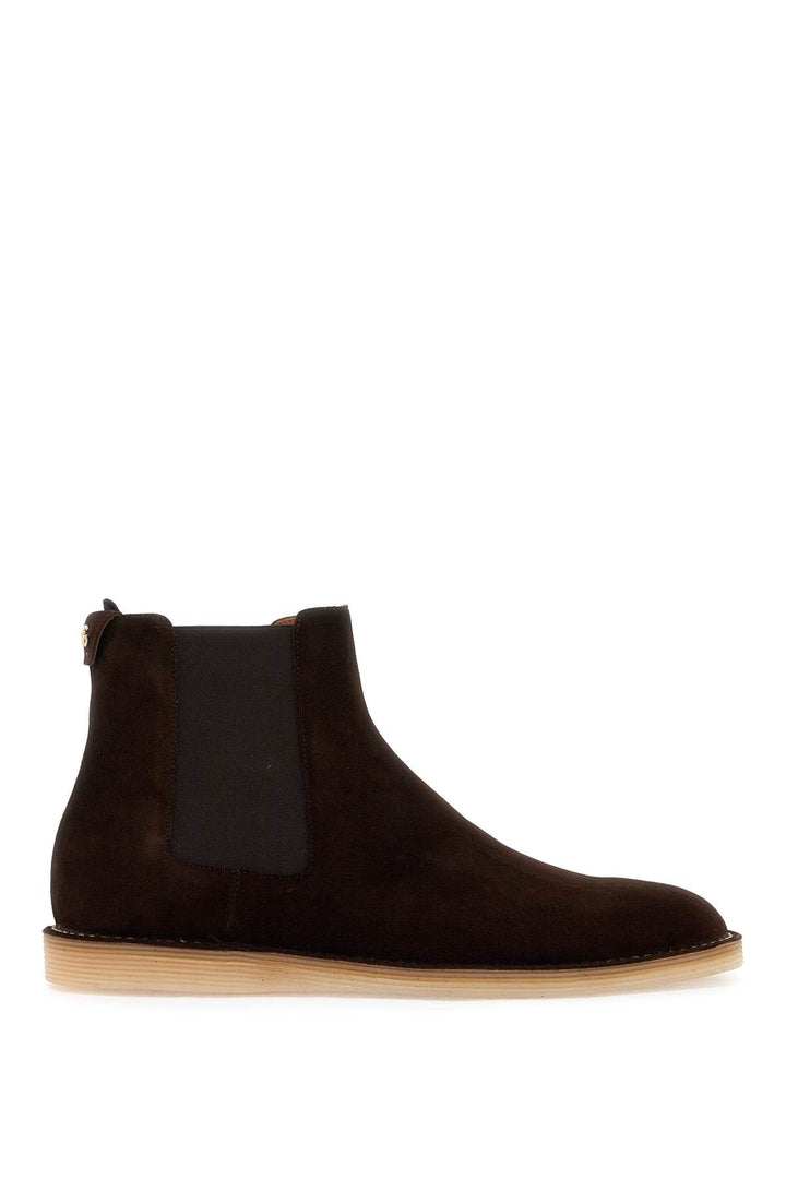 Dolce & Gabbana Suede Ankle Boots For   Brown