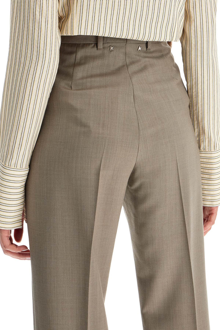 Golden Goose Lightweight Tailored Wool Trousers   Neutral