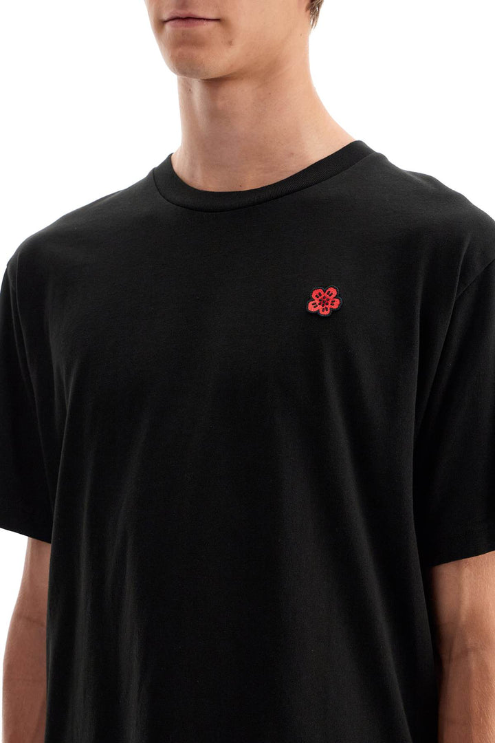 Kenzo Flower Print T Shirt   Black